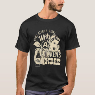 Camiseta Duro Dickens Cider Girl Whiskey E Beer Apple Hum