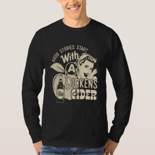 Camiseta Duro Dickens Cider Girl Whiskey E Beer Apple Hum