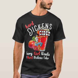 Camiseta Duro Dickens Cider Girl Whiskey E Beer Apple Hum