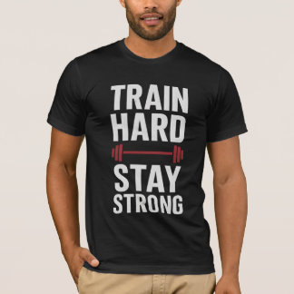 Camiseta Duro Do Comboio Permaneça Forte - Camisa-T Motivac