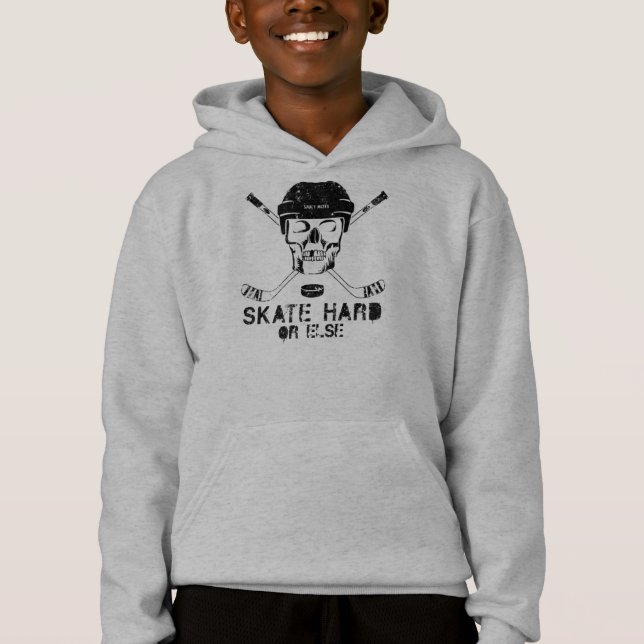 Camiseta Duro do crânio de hóquei ou outro (Frente)