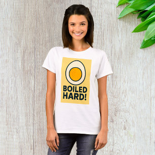 Camiseta DURO FERIDO! Duro Engraçado Humor de Ovo Enrolado