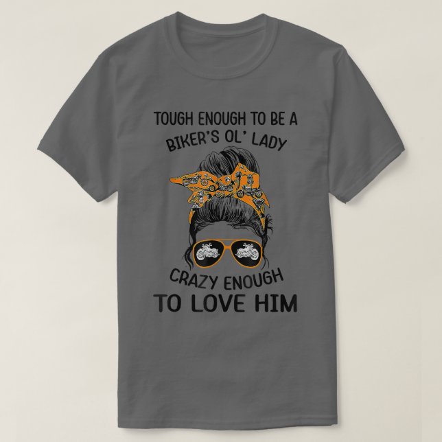 Camiseta Duro O Suficiente Para Ser Uma Dama De Ol Louca O  (Frente do Design)