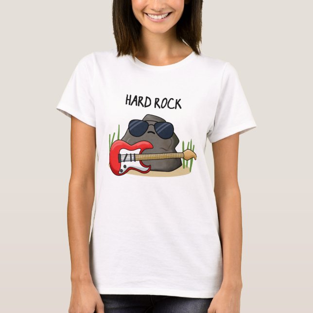 Camiseta Duro Rock Funny Music Pun (Frente)