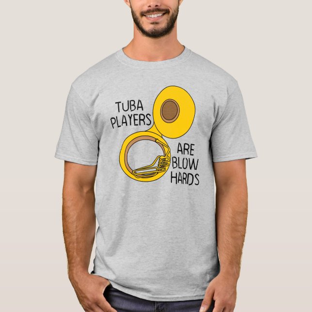 Camiseta Duros de sopro de Tuba (Frente)