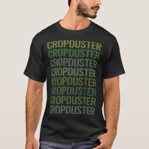 Camiseta Duster de Recorte de Texto Verde
