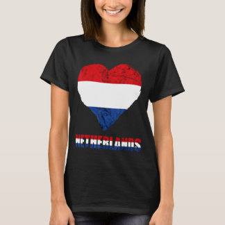 Camiseta Dutch Heart Pride Dutch Flag Hol
