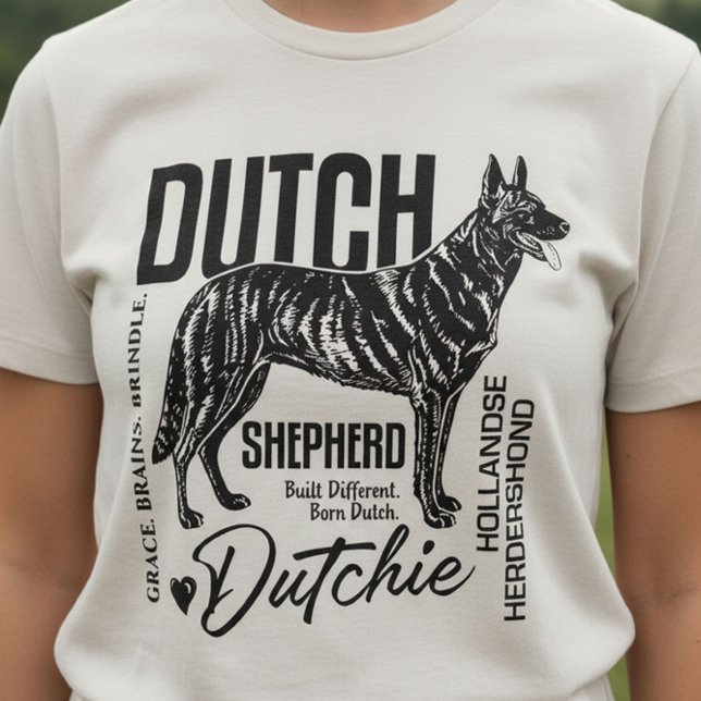 Camiseta Dutch Shepherd -Hollandse Herdershond (Criador carregado)
