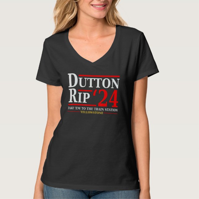 Camiseta Dutton Rip 24 Leve-O Todos Para A Estação De Combo (Frente)