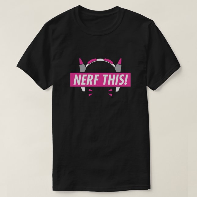 Camiseta DVa Nerf this Voice line design (Frente do Design)