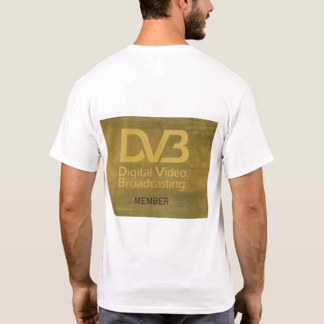 Camiseta DVB - Difusão de vídeo digital (Verso)