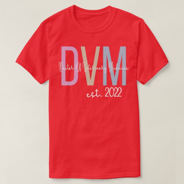 Camiseta DVM 2022 Doutorado em Medicina Veterinária (Frente do Design)