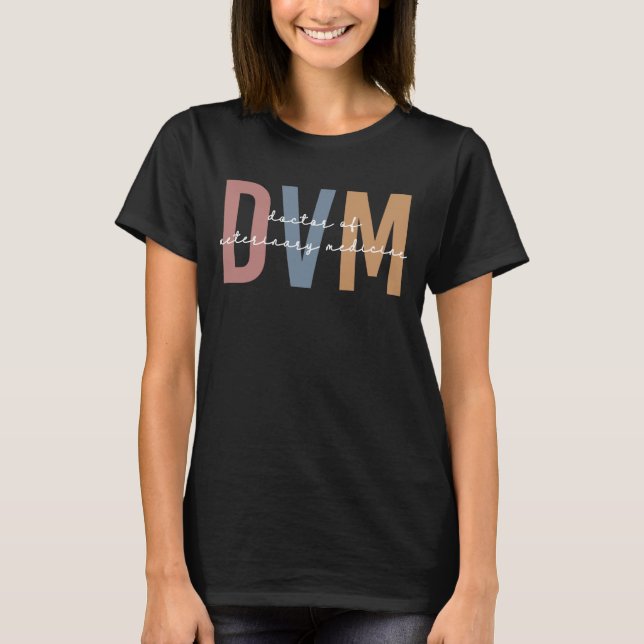 Camiseta DVM Doutorado em Medicina Veterinária (Frente)