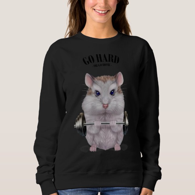 Camiseta Dwarf Hamster Muscle Training Welevising Fitnes (Frente)