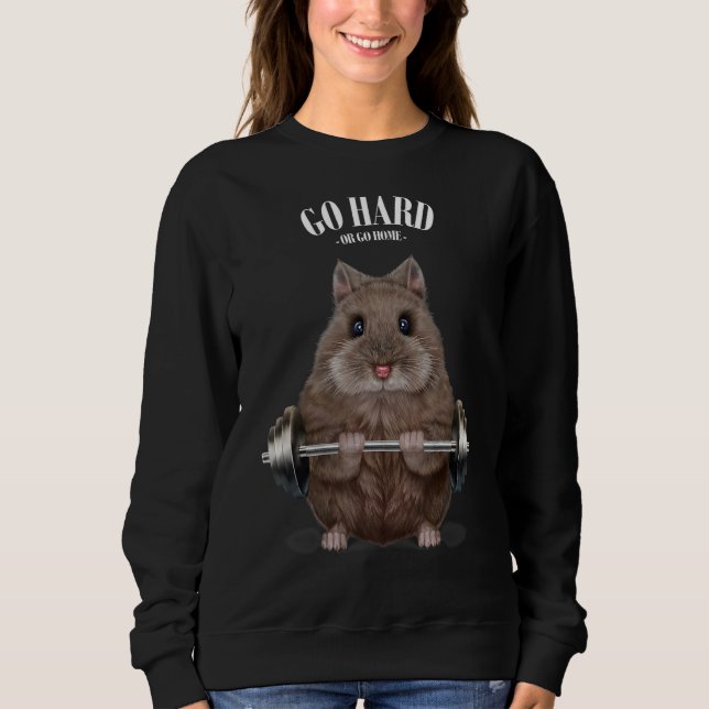 Camiseta Dwarf Hamster Muscle Training Welevising Fitnes (Frente)