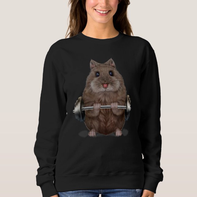 Camiseta Dwarf Hamster Muscle Training Welevising Fitnes (Frente)