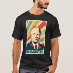Camiseta Dwight D Eisenhower Vintage Cores
