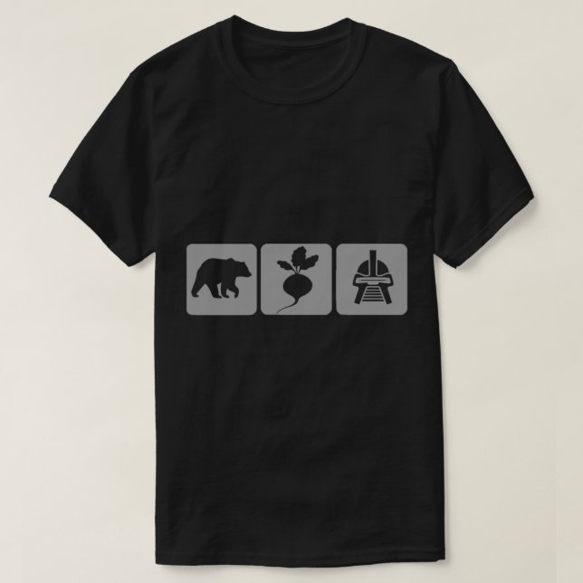 Camiseta Dwight Schrute Bears Beets Battlestar Galactica (Frente do Design)