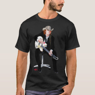 Camiseta Dwight Yoakam Ilustração de Paul Cemmick