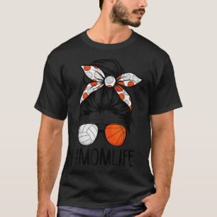 Camiseta Dy Mãe Vida Dia de as mães de Voleibol Mess