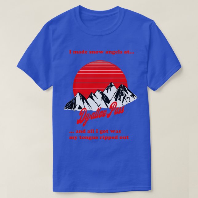 Camiseta Dyatlov Pass comemorativo t (Frente do Design)