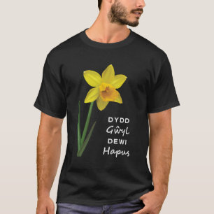 Camiseta Dydd Gil Dewi Hapus Happy Day