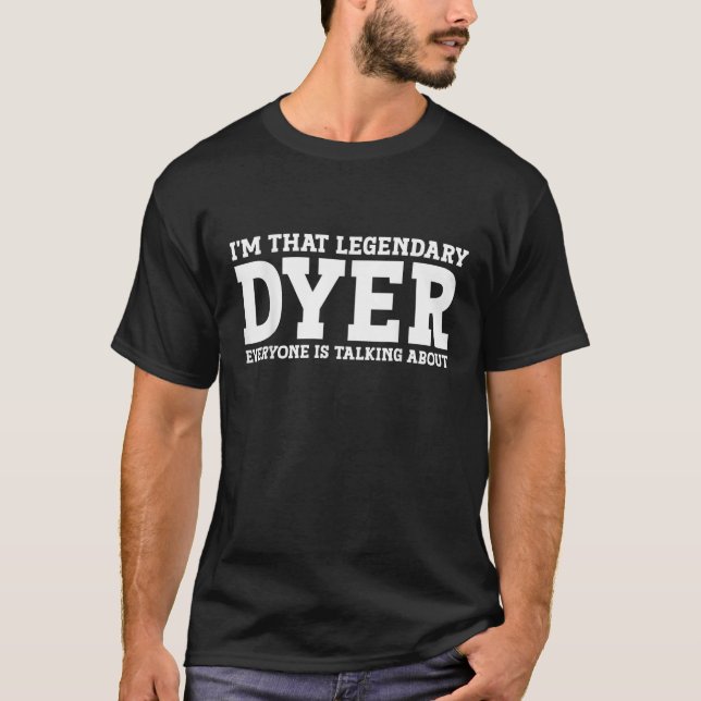 Camiseta Dyer Surname Funny Team Family Sobrenome Dyer (Frente)
