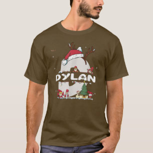 Camiseta Dylan Christmas Shirt w Dylan Name para xmas engra