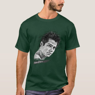 Camiseta Dylan Obrien Abstrato Sketch Art