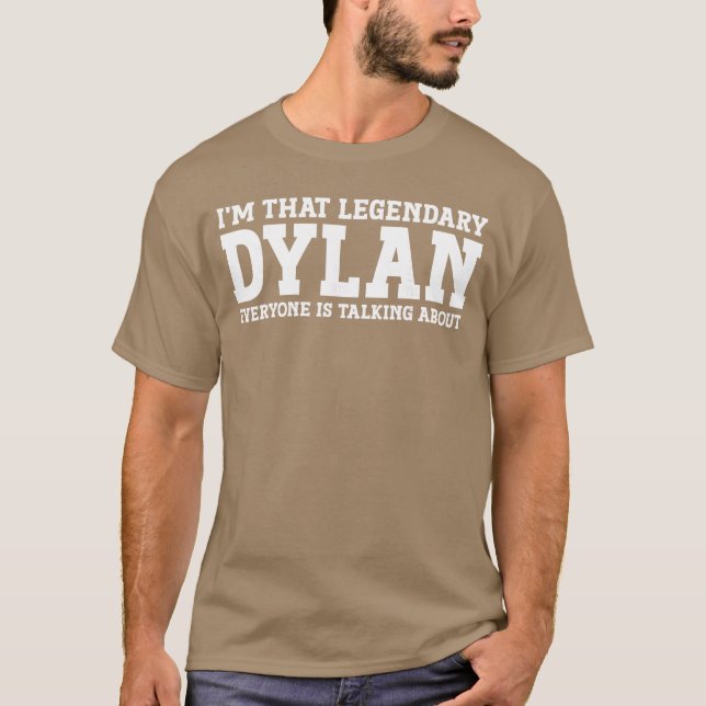 Camiseta Dylan Personal Name Funny Dylan family (Frente)