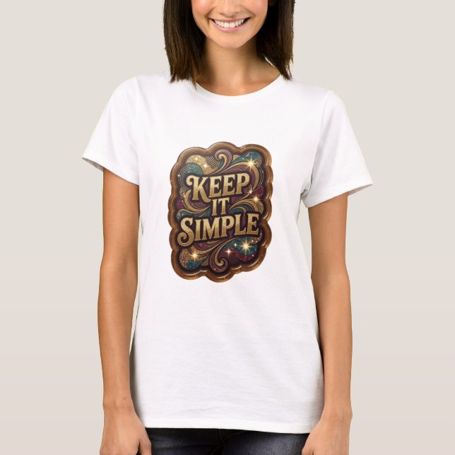 Camiseta Dynamic Gold KEEP IT SIMPLE Statement (Frente)