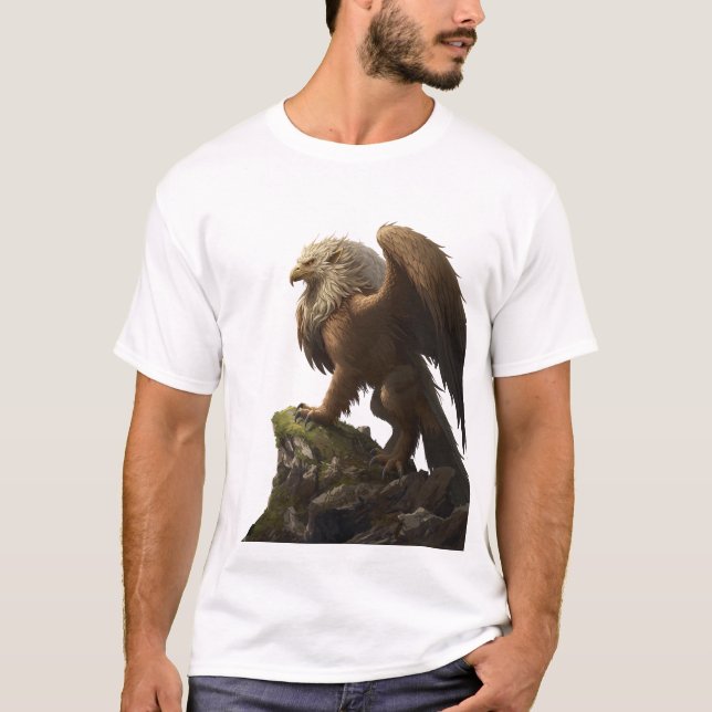 Camiseta Dynamic Griffin Roar Fantasy Art (Frente)