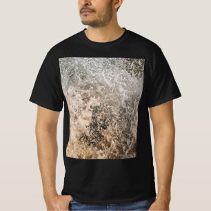 Camiseta Dynamic Ocean Waves and Sea Foam Abstract