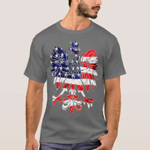 Camiseta Dyngus Day Polonês Águia EUA Flag America Polônia