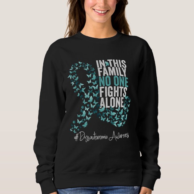 Camiseta Dysautonomia Awareness Month Teal Ribbon (Frente)
