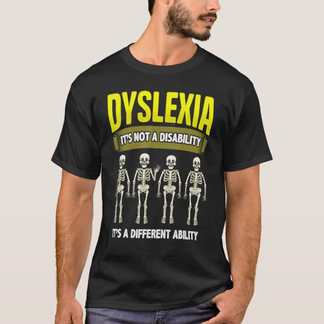 Camiseta Dyslexia Awareness School Teacher Reading Dyslexia (Frente)
