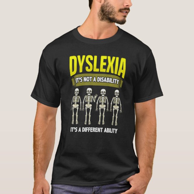 Camiseta Dyslexia Awareness School Teacher Reading Dyslexia (Frente)