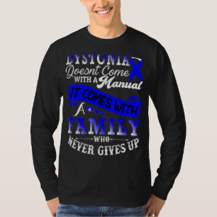 Camiseta Dystonia Sensibilize o suporte da família de fitas
