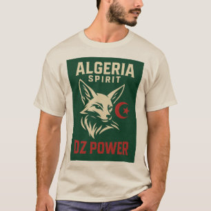Camiseta DZ POWER - Argélia Spirit Fennec Design T Shirt