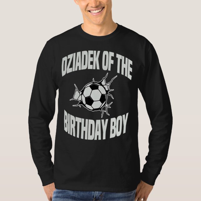 Camiseta Dziadek Da Festa De Bday Da Equipe De Futebol Birt (Frente)