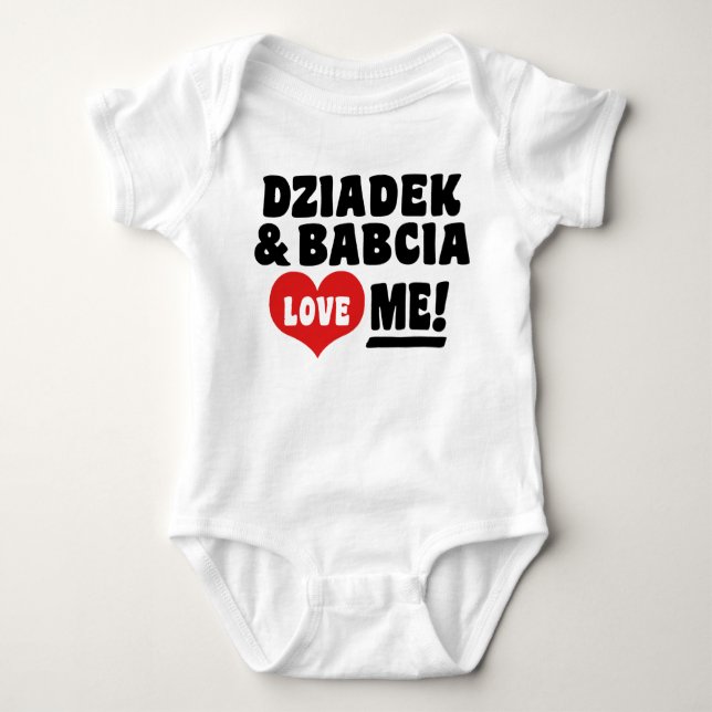 Camiseta Dziadek e Babcia me amam (Frente)