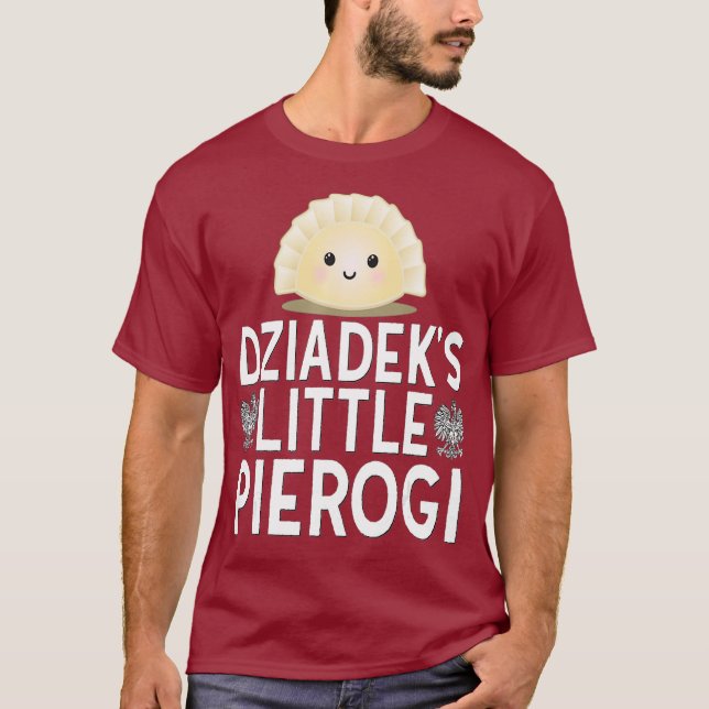 Camiseta Dziadek Little Pierogi Kids Orgulho Polonês Polôni (Frente)
