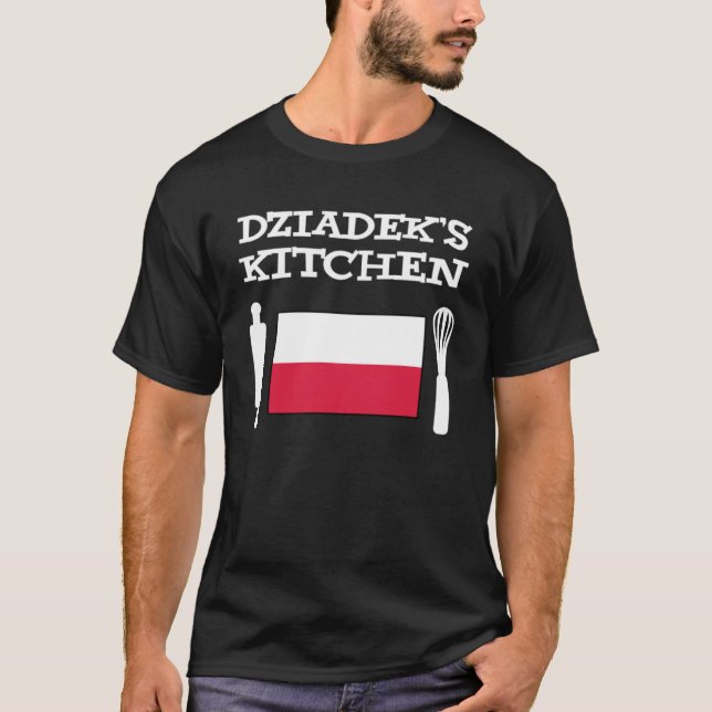 Camiseta Dziadek's Kitchen Avô polonês (Frente)