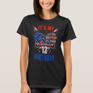 Camiseta É 4 de julho e meu 12 Aniversário nos joga