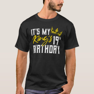 Camiseta É a 19ª Celebração do Dia da Festa de aniversário