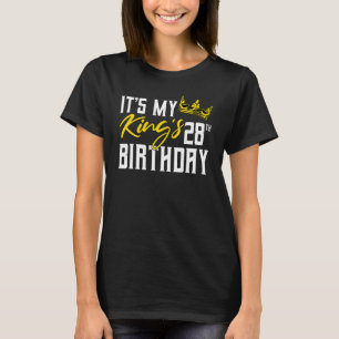 Camiseta É a 28ª Celebração do Dia da Festa de aniversário