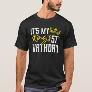 Camiseta É a 57ª Celebração do Dia da Festa de aniversário