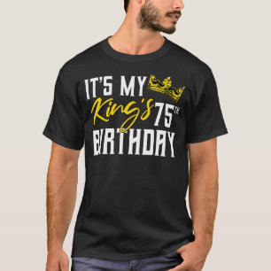Camiseta É a 75ª Celebração do Dia da Festa de aniversário