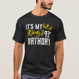 Camiseta É a 93ª Celebração do Dia da Festa de aniversário 