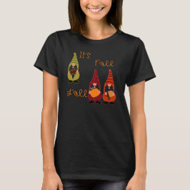 Camiseta É a árvore do outono de vocês, Pumpkin Gnomo